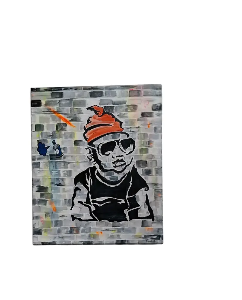 Toile coton 38x46 - Graffitis