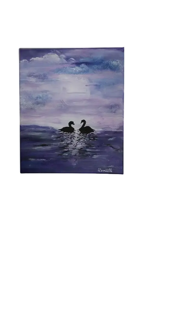 Toile coton 25x30 - Toi et moi