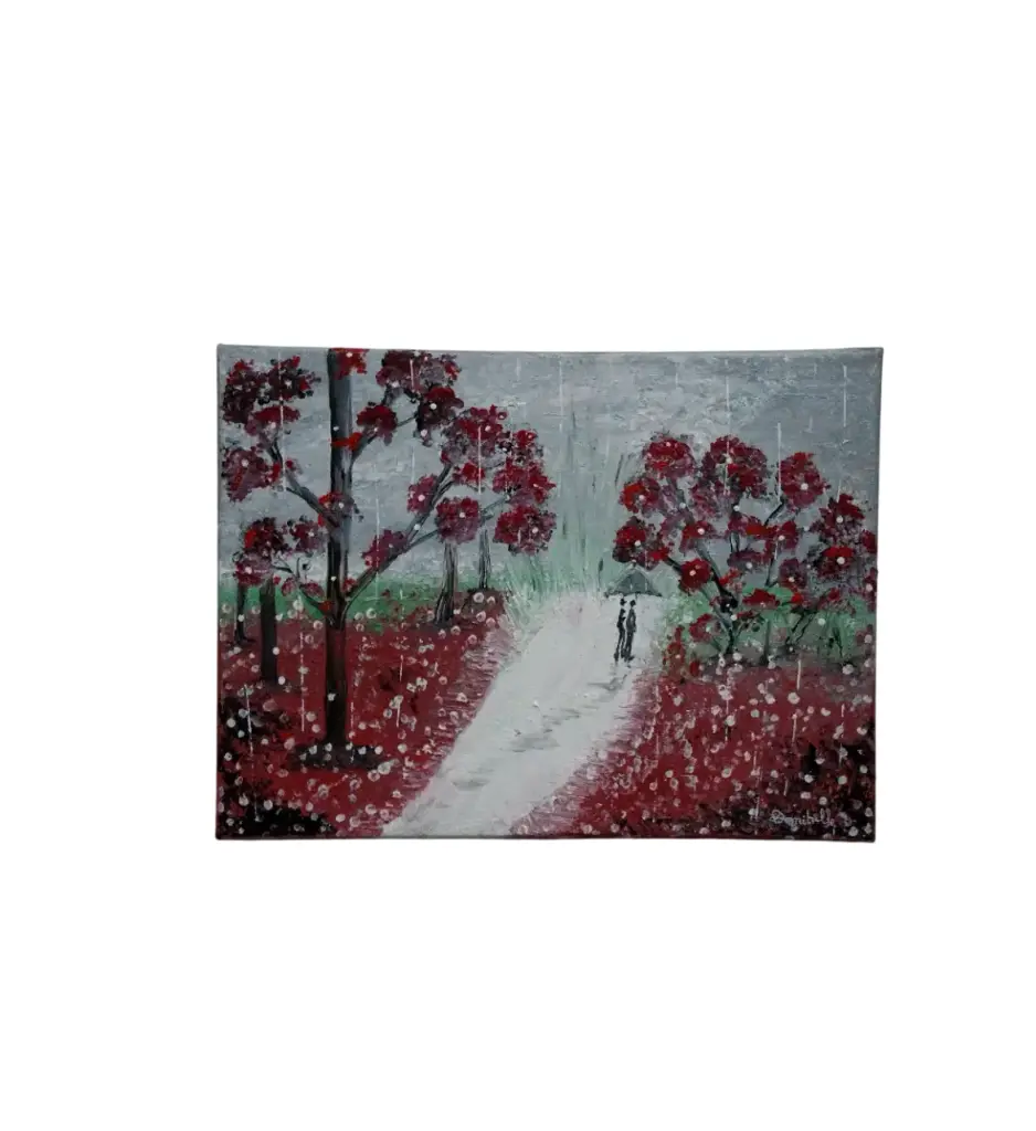 Toile coton 30x40 - Hivernal