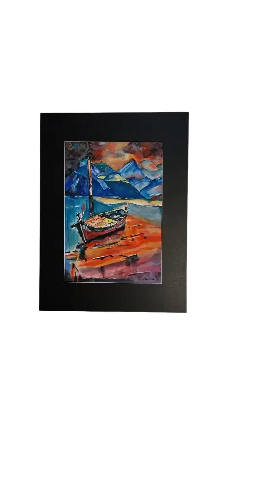 Aquarelle 30x40 - Le bateau