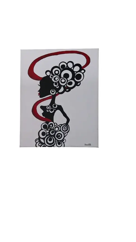 Toile coton 33x41 - Miss Coco