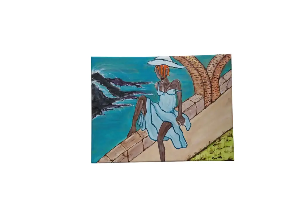 Toile coton 30x40 - Sous les arcades 
