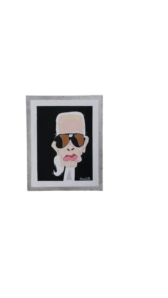 Entoilé 24x30 - Karl Lagerfeld