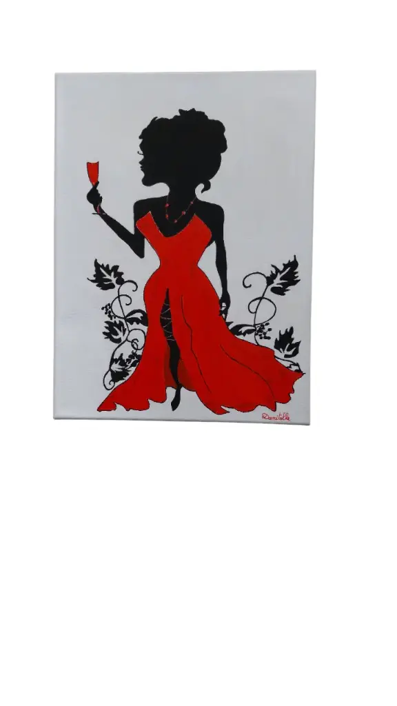 Toile coton 30x40 - La Diva