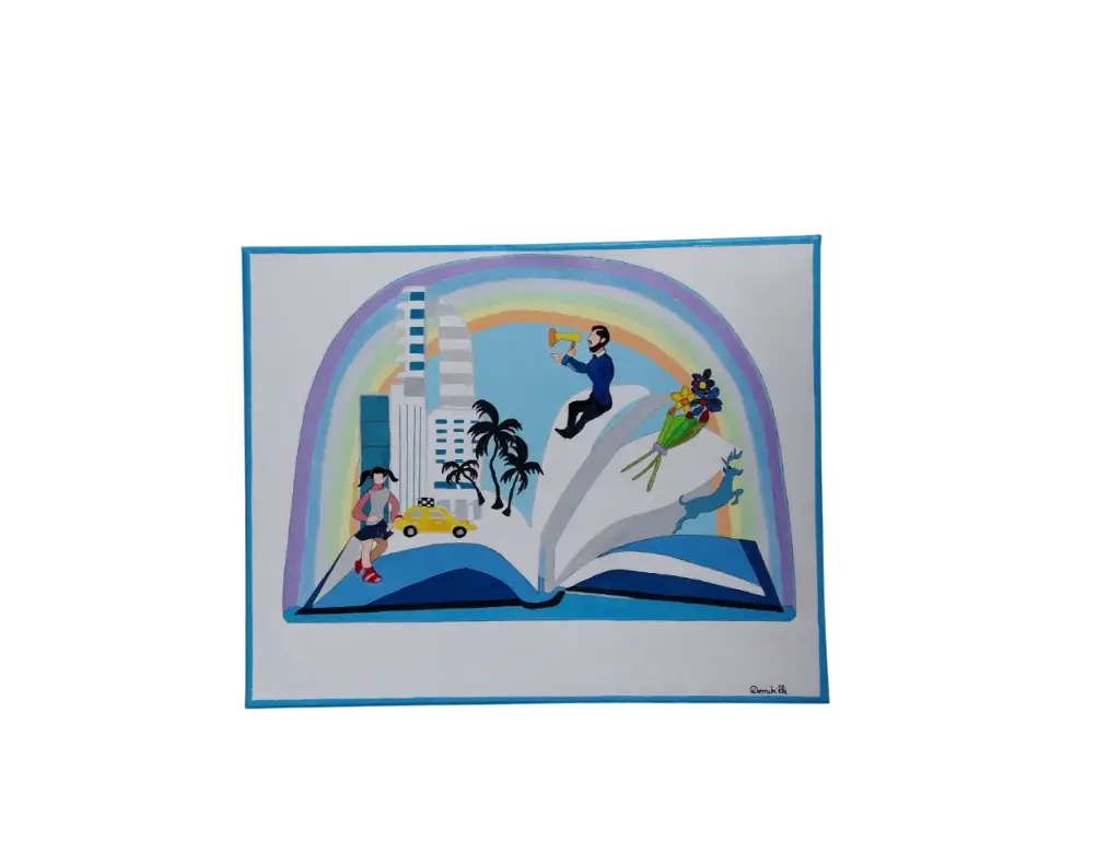 Toile coton 40x50 - A livre ouvert