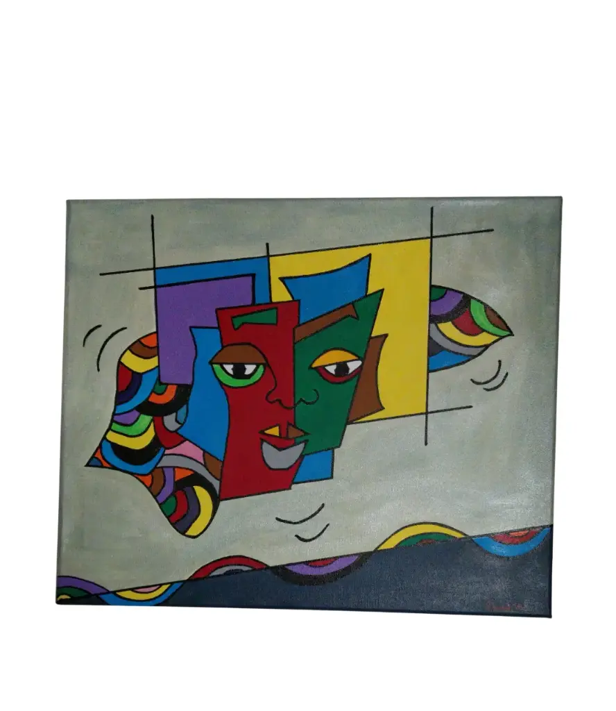 Toile coton 38x46 - Carnavalesque