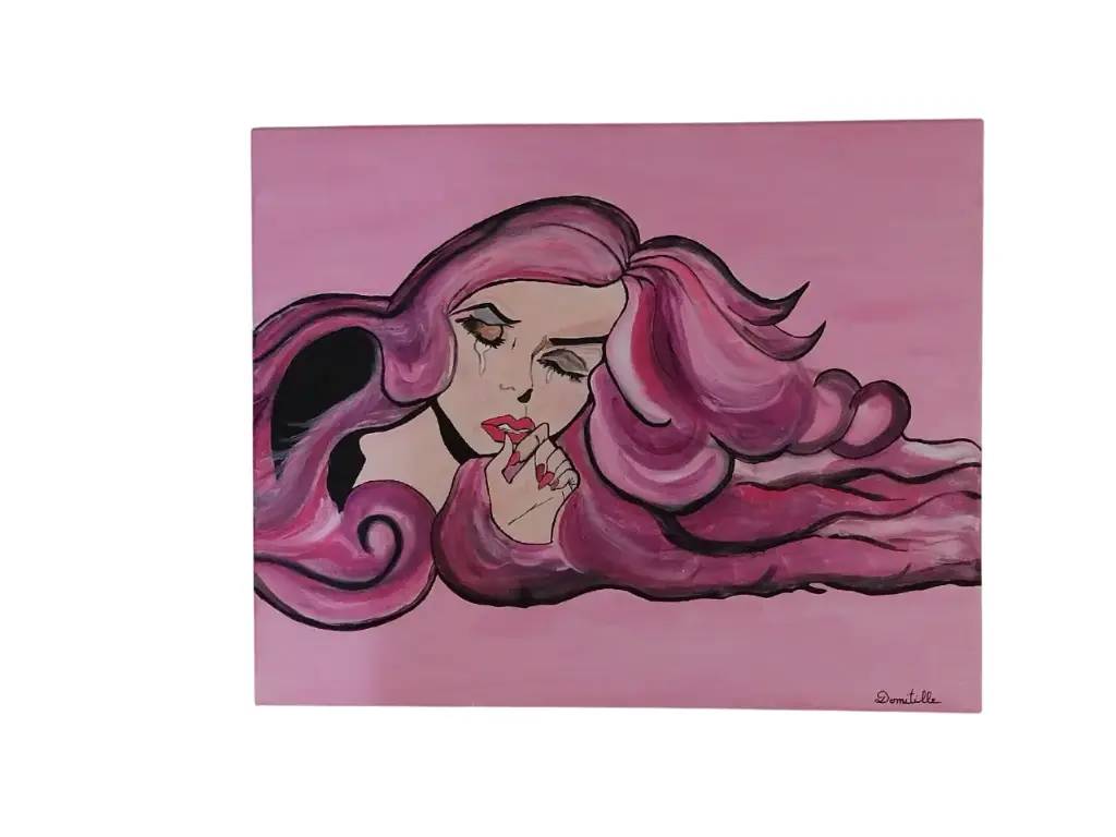 Toile coton 40x50 - Le chagrin