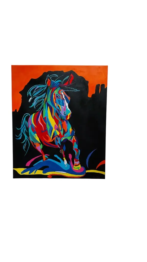 Toile coton 46x55 - La licorne