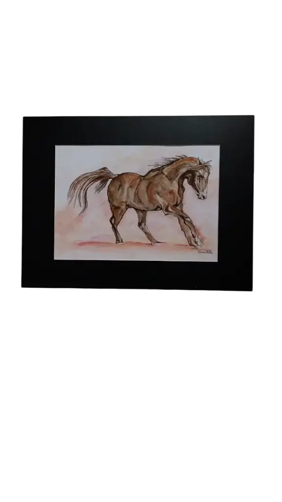 Aquarelle 30x40 - Le Cheval 