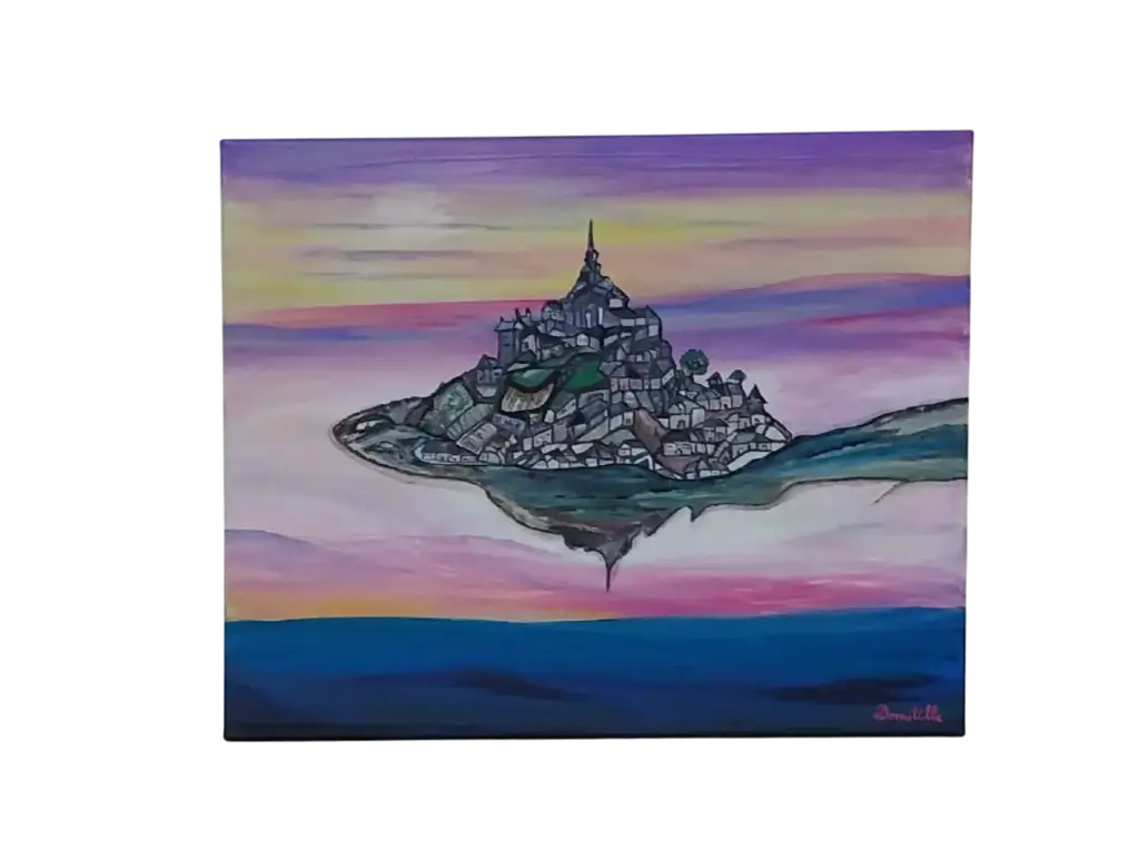 Toile coton 40x50 - Le Mont Saint Michel