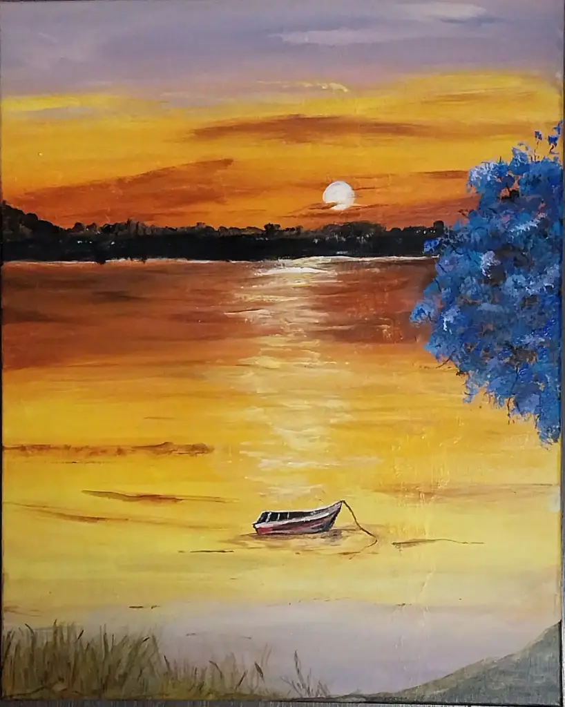 Toile coton 40x50 - Un soir d'été