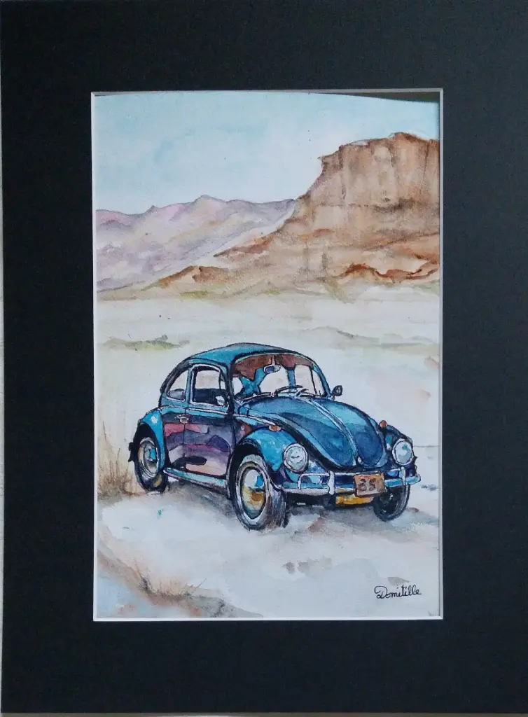 Aquarelle 30x40 - Safari road