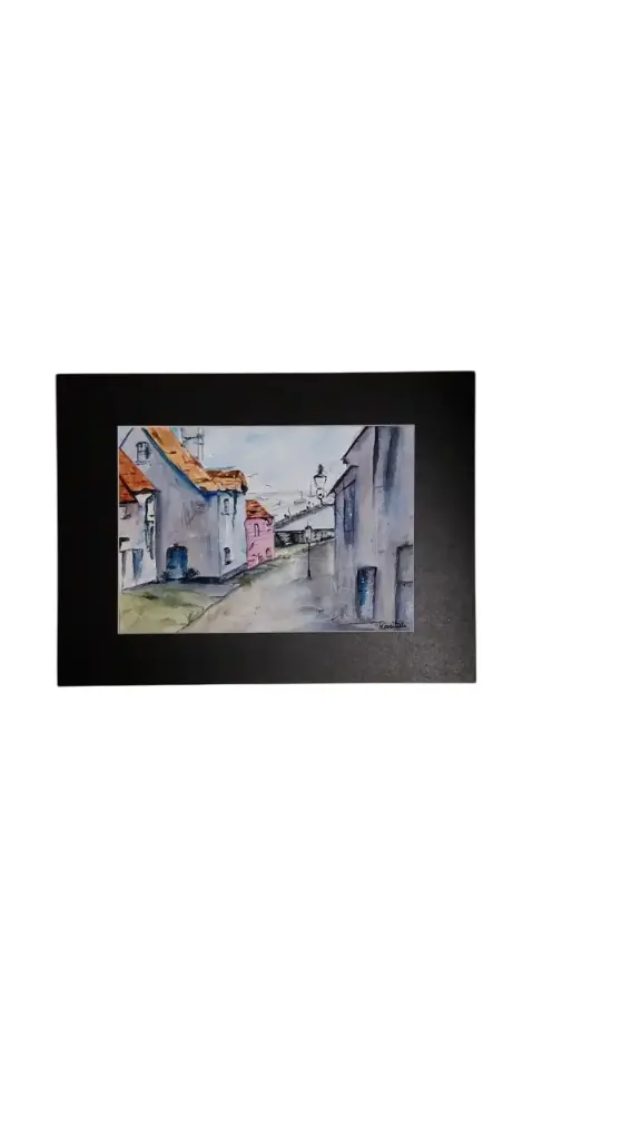 Aquarelle 30x40 - Village de pêcheurs 