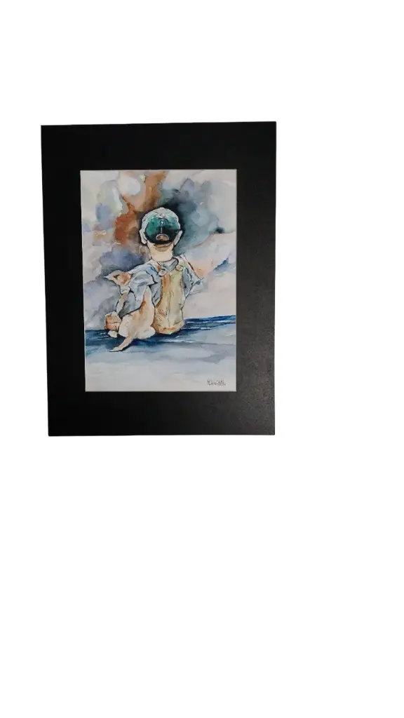 Aquarelle 30x40 - Les inséparables 