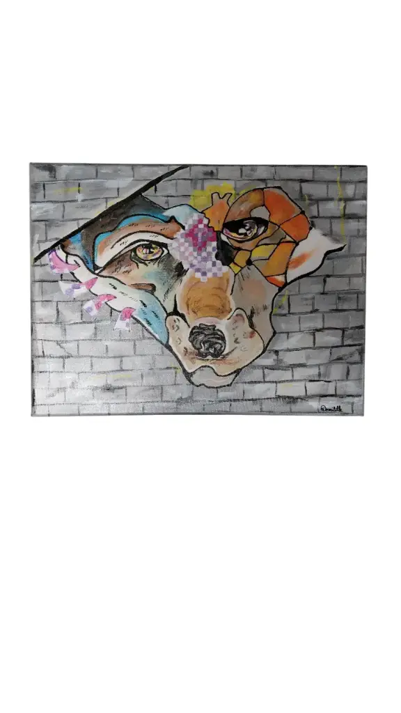 Toile coton 30x40 - Street art