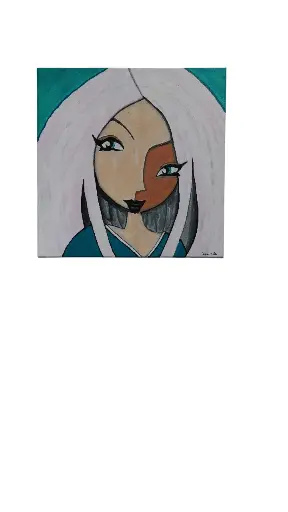 Toile coton 40x40 - Le portrait