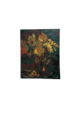 Toile coton 40x50 - Les fleurs du mal