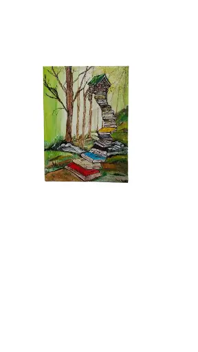 Toile coton 30x40 - En équilibre