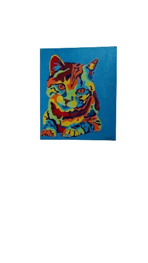 Toile coton 38x46 - Le chat