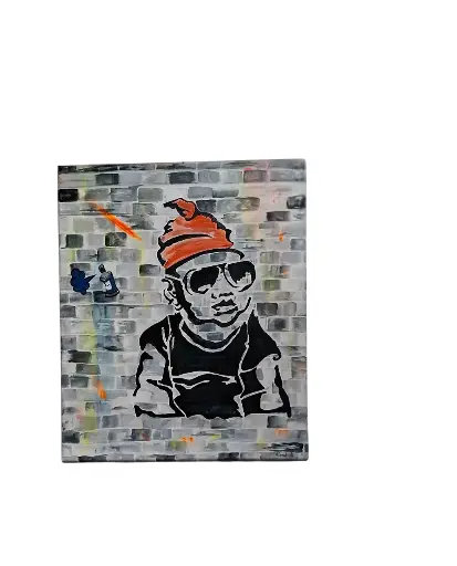 Toile coton 38x46 - Graffitis