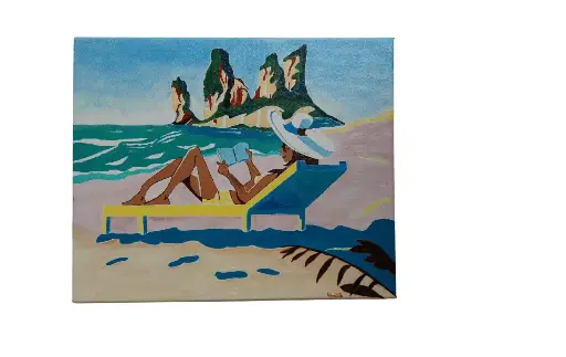 Toile coton 38x46 - La bronzette