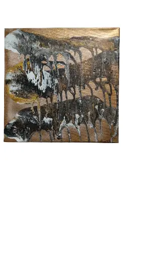 Toile coton 40x40 - Gold and Art