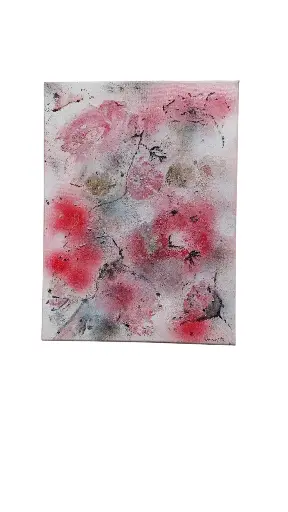 Toile coton 30x40 - Bouquet final