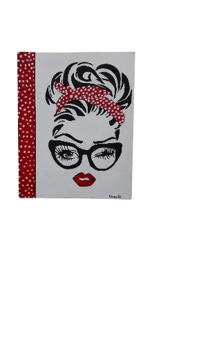 Entoilé 24x30 - Chic fille