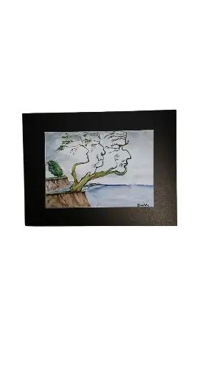 Aquarelle 30x40 - Nez au vent