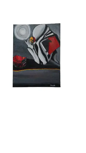 Toile coton 30x40 - E.T.