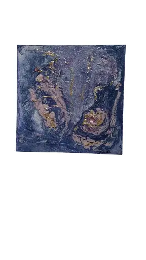 Toile coton 25x25 - Comme un diamant