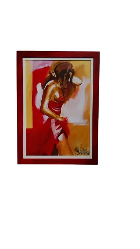 Toile coton 35x48 (avec cadre 40x55) - Les dessous chics