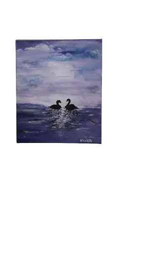 Toile coton 25x30 - Toi et moi
