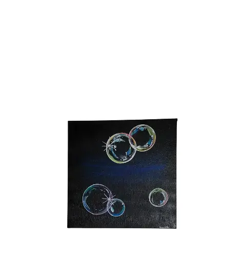 Toile coton 30x30 - Bulles