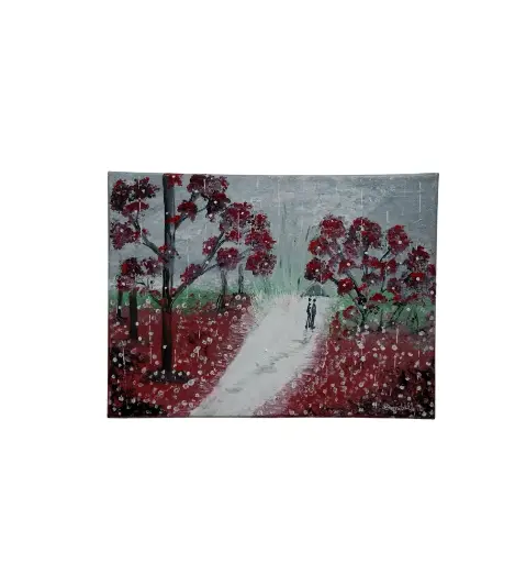 Toile coton 30x40 - Hivernal