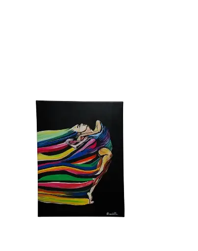 Toile coton 30x40 - Marathonienne 