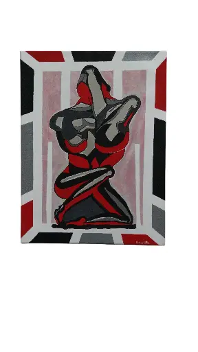Toile coton 30x40 - Créature