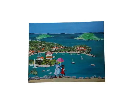 Toile coton 40x50 - Baie Argentine