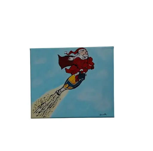 Toile coton 25x30 - La tournée