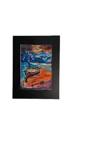 Aquarelle 30x40 - Le bateau