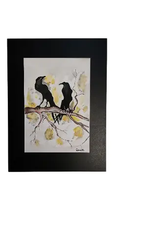 Aquarelle 30x40 - Charognards 