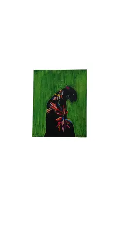 Entoilé 24x30 - La panthère