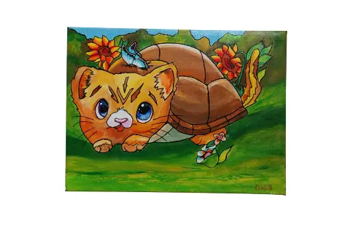 Toile coton 30x40 - Choupi
