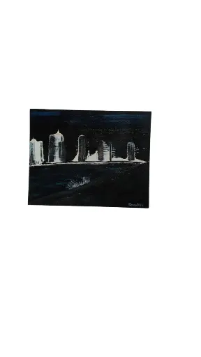 Entoilé 24x30 - By Night