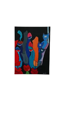 Toile coton 30x40 - Cache-Cache