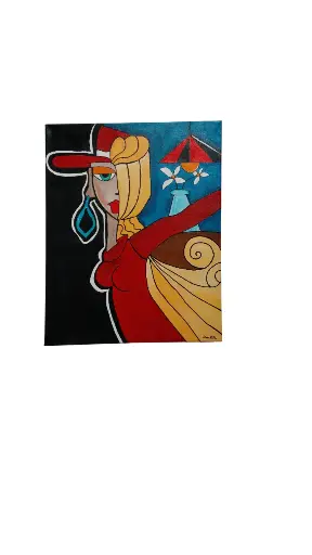 Toile coton 40x50 - Bélinda