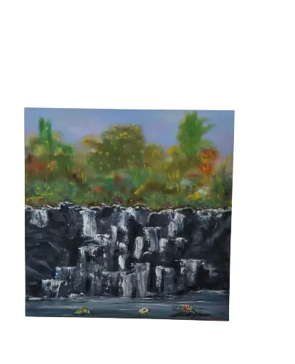 Entoilé 40x40 - La cascade 