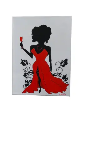Toile coton 30x40 - La Diva