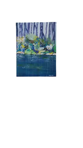 Toile coton 30x40 - Au cœur de la forêt 