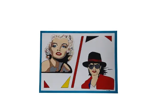 Toile coton 40x50 - Rencontre sur une toile